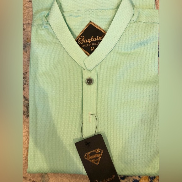 Pakistani Indian Bollywood 2 pc kameez kurta mens size SMALL - Picture 16 of 17